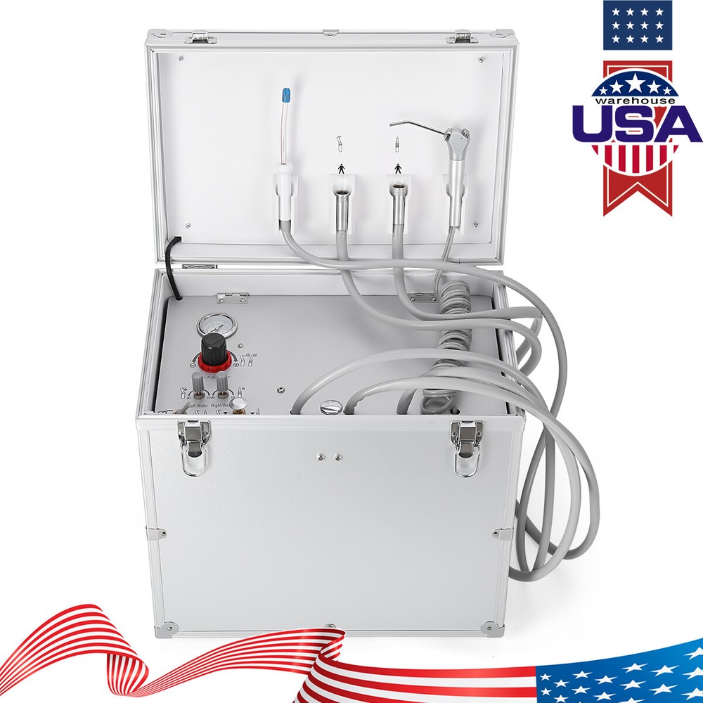 Portable Dental Delivery Unit Turbine Air Compressor /Auto-water Supply Trolley