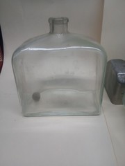 Old Pitney Bowes Water Bottles And Holder 1 is Engraved Pitney Bowes