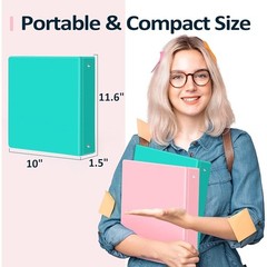 Eco-Friendly Durable 1 Inch 3 Ring Binder School Office Projects Organizing New