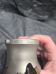 Hitachi IASDF5048R-4 Indexable Face Mill 4 Insert Cutter CNC Milling Tool.