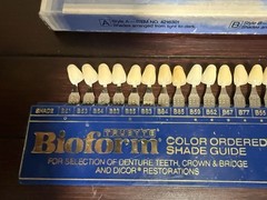 Dentsply Trubyte Bioform Color Ordered Tooth Dental Shade Guide Lot