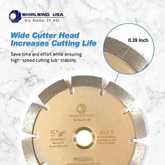5” x .250” Tuck Point Diamond Saw Blade for Mortar Joints Removal