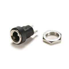 100Pcs DC Power Supply Jack Socket Female Panel Mount Connector 5.5 x 2.1mm