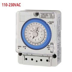 Gray White TB388 Timer Switch for Advertising Lights and Industrial Equipment