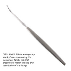 Frontal Sinus Curette, 7″, Curved 45 Degree, 3×4 mm Cup