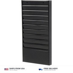 Global Industrial Steel Medical Chart Hanging Wall File Holder, 10 Pockets | …
