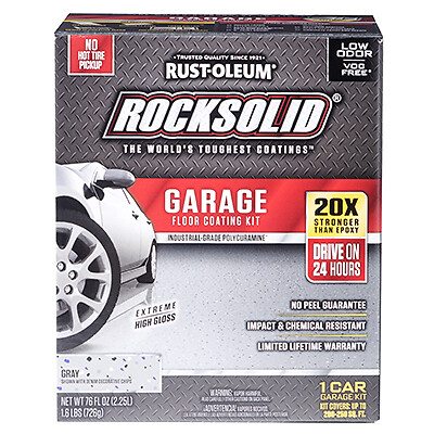 Rocksolid 60003 Garage Coating Kit, Gray, 76 oz. – Quantity 1