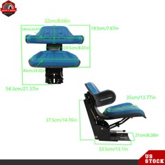 For Ford / New Holland 3000 3600 3610 3900 5000 Blue Tractor Suspension Seat