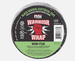 Warriorwrap General 3/4 In. X 60 Ft. 7 Mil Vinyl Electrical Tape, Black