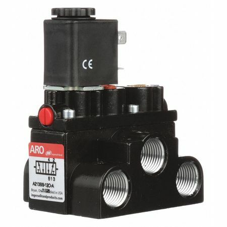 Aro A213ss-120-A Solenoid Air Control Valve,3/8 In,120Vac
