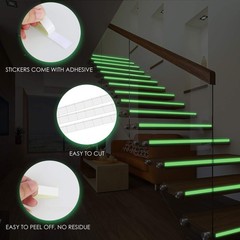 MALENOO Glow in The Dark Tape 0.5 Inch x 16 ft Green x 16 ft,