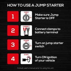 VECTOR 1400 Amp Jump Starter, Compressor, USB and AC Power