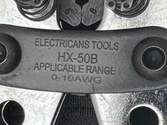 Battery Cable Lug HX-50B Crimper Tool Kit w/cable wire cutter & Storage case