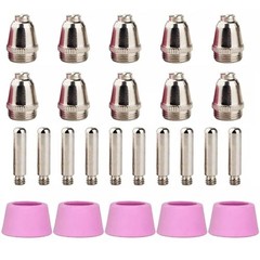 fit VEVOR CUT-50DF CUT-50 CUT-50P Plasma Nozzles Electrode Cup Consumables 25PK