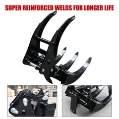 NEW Mini Excavator Grab Bucket Attachment for 0.8-1.5T Excavator Free Shipping
