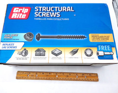 Grip Rite Structural Screws 3/8″ x 12″ GRSSFW381215 New *Case of 100*