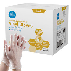 MED PRIDE Vinyl Medical Exam Gloves,Powder & Latex-Free, Medium,100-Count