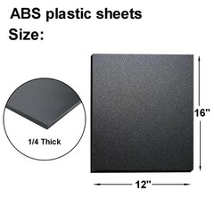1/4″ Thick Expanded Plastic Sheets, ABS Plastic Sheet – 12″ X 16″ Thin Rigid …