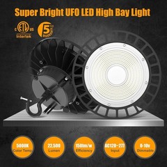 6 Pack 150W Led High Bay Light Industrial Commercial Factory Warehouse Lighting