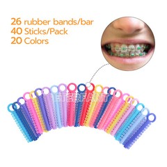 1040pc Orthodontic Ligature Ties Elastic Ligas Ortodoncia Rubber Bands Brackets