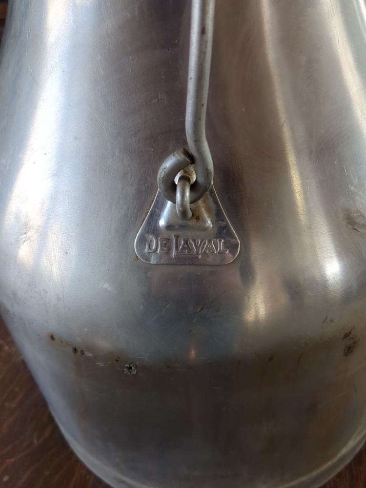 DeLaval 5gal. Stainless Milking Machine Can Pail Bucket W/Lid