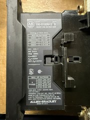 Allen Bradley 100-B180N*3 120V-Coil Contactor 180A 600V 150 HP Great Condition