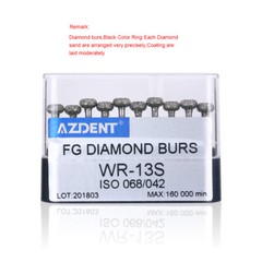 AZDENT Dental Super Coarse Diamond Polishing Burs FG for High Speed Handpiece