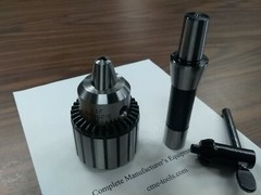 CME/HARVEST 3/4″ KEY TYPE DRILL CHUCK W. R8 ARBOR, #D-WK3/4-3,#SHK-R8-JT3-NEW