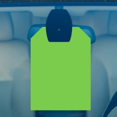 Versa-Tags Car Mirror Hang Tags Blank Jumbo Signs 50 Pack 8.5” x 50, Green