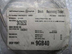 INTERNATIONAL PAPER 24726250 WIRE ROPE NSMP
