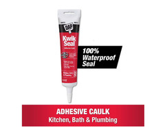 Kwik Seal 5.5 oz. White Kitchen and Bath Adhesive Caulk