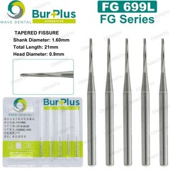 WAVE Dental Burs Surgical Carbide Burs FG Friction Grip For High Speed 1958 NiCr