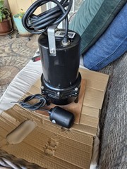 Everbilt ESE60W-HD 3/4 HP Submersible Sewage Pump Float 110 GPM 115V 2″