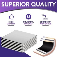 Strong Permanent Rare Earth Magnets,Powerful Neodymium Square Magnets for Fri…