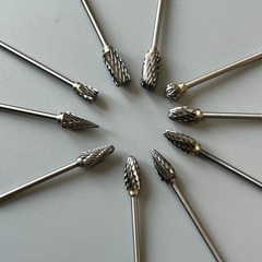 20Pcs Dental Burs Acrylic Polisher Drills Burrs Tungsten Carbide Steel 2.35*6mm