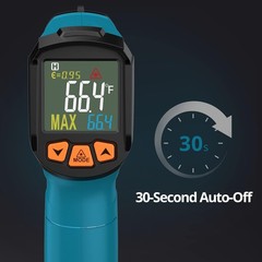 Infrared Thermometer, -58°F to 1472°F(-50~800°C), Non-Contact Digital Laser T…