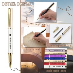 20 Pcs Christian Gift Bulk Bible Verse Ballpoint Pens with Black Ink, Grandpa…