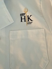 Chef Designs M-SS White Double Breasted Short Sleeve Polycotton Chef Coat