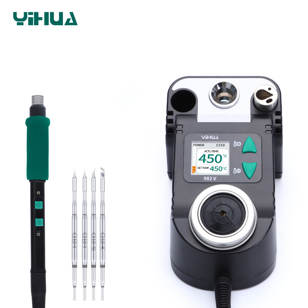 YIHUA 982-V C210 Precision Soldering Station 40W Digital Soldering Iron Kit ESD
