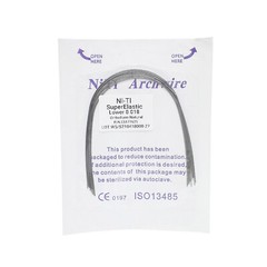 10Pcs Dental Orthodontic Super Elastic Niti Arch Wires Round Ovoid /Nature Form