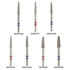 Dental Diamond Burs Zirconia Cutting Football Round End Taper Pear Barrel FG 856