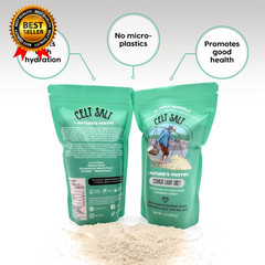Celtic Salt Light Grey Coarse Celt Salt by Natures Pantry 82+ Minerals Non-Gmo