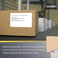 Fit for Zebra & Rollo Printers 4″x 6″ Thermal Shipping Labels 500/Roll 6 Rolls