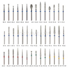 5pc/pack Dental FG Diamond Burs for High Speed Handpiece Friction Grip 1.6MM Bur