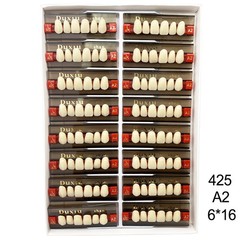 Dental Acrylic Denture Resin Teeth Upper Lower Full Set Shade A1/A2/A3 3/8/16 DC