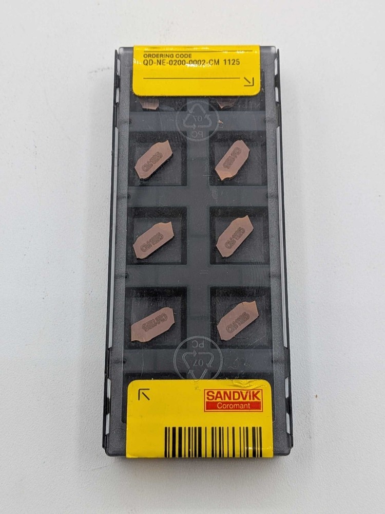 Sandvik QD-NE-0200-0002-CM 1125 Carbide Cutoff Grooving Insert 2mm Box of 10 NEW