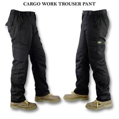 Men’s Summer Work Trouser Cargo Combat KneePads 6 Pockets Mechanic Tool Safety