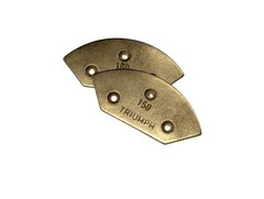 Triumph Boulevard 150 Brass Plated Toe Plates (1 Pair) + Screw Option
