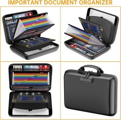 DocSafe Fireproof File Organizer with Lock for Important Documents