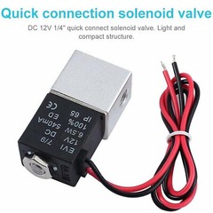 4PCS 1/4″ Fast Response Electric Air Water Solenoid Valve 12V DC Normally Closed